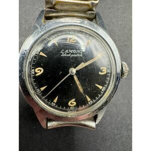 Lamont Compensamatic Water Resistant Watch Speidel 1/20 10KT GF Tops Band